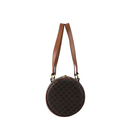 CELINE Macadam Blason Handbag Brown Vintage d4wvhf