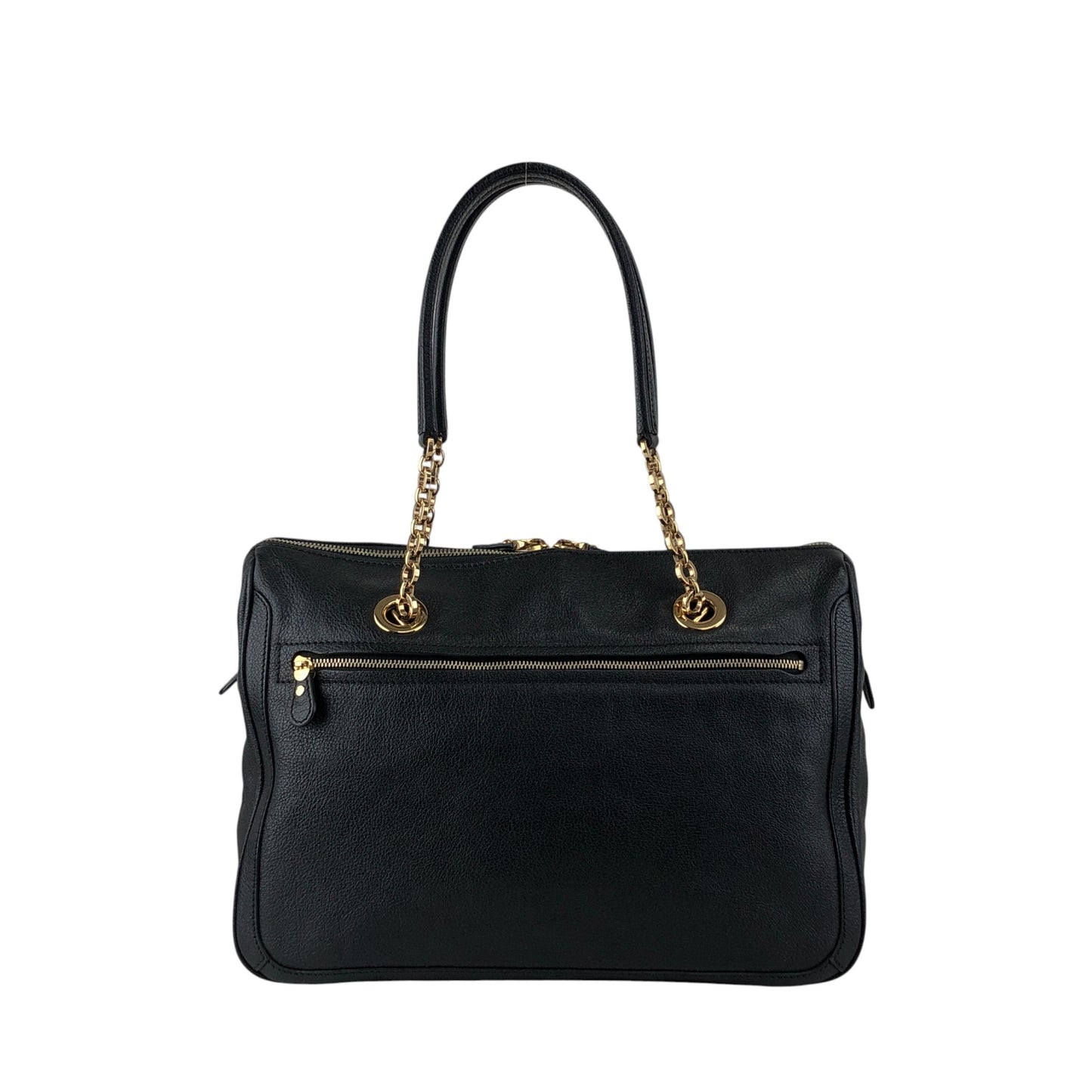 Salvatore Ferragamo Gancini Handbag Black Vintage vbxnke