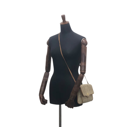 Christian Dior Honeycomb Pattern Shoulder bag Beige Vintage j4tc6b