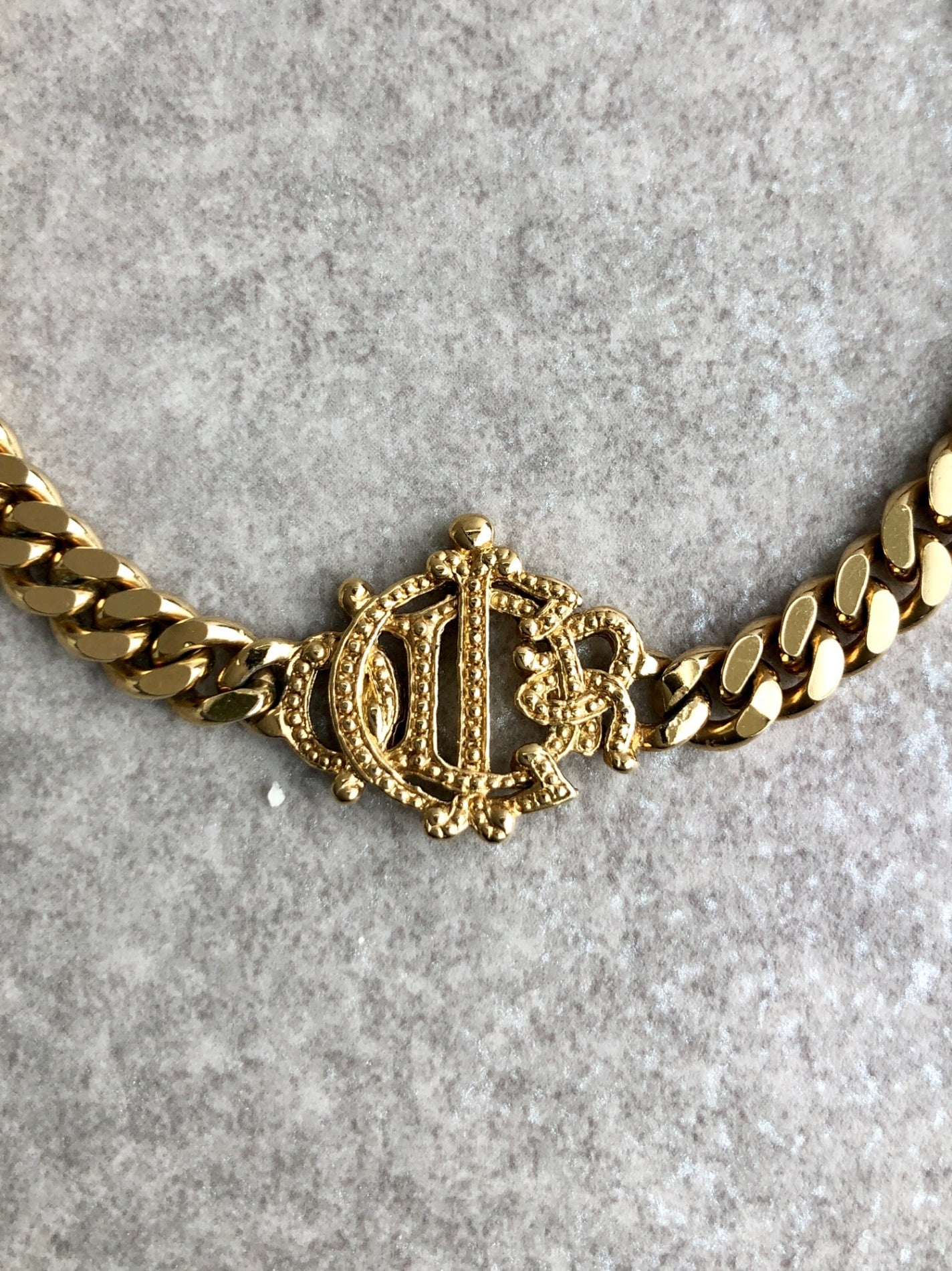 Christian Dior Bracelet Gold Vintage 2mtjbe