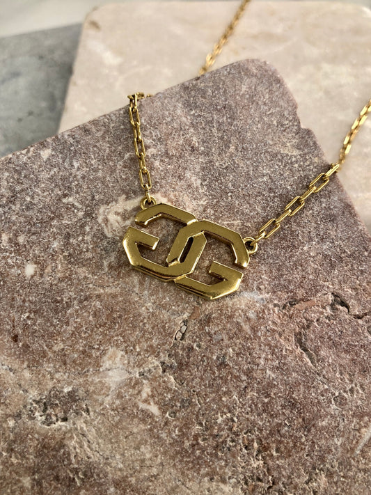 GIVENCHY Necklace Gold Vintage dxufuu