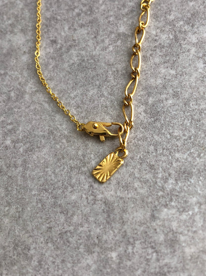 Yves Saint Laurent YSL Logo Cassandra Necklace Gold Vintage wrix66