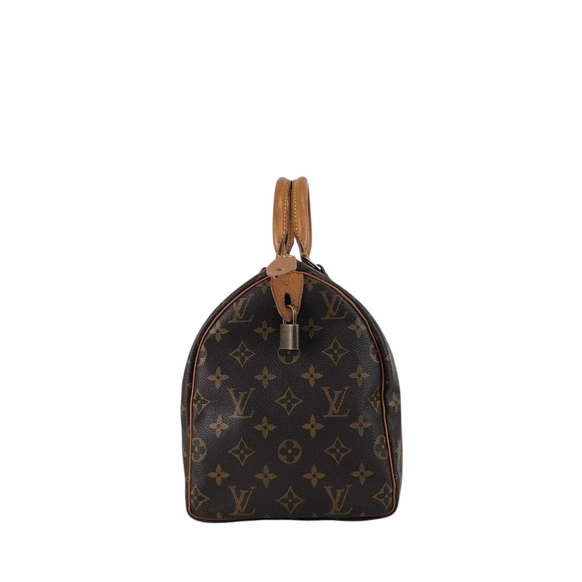 LOUIS VUITTON Monogram Small Boston bag Handbag Brown Vintage