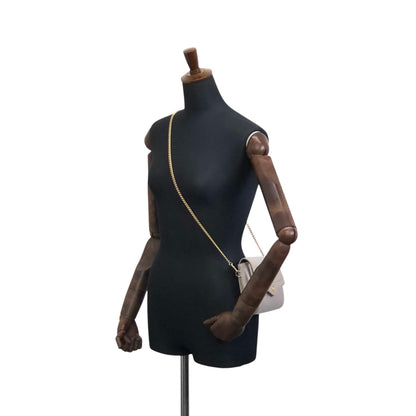 Christian Dior Logo Chain Shoulder bag Gray Vintage kynndd