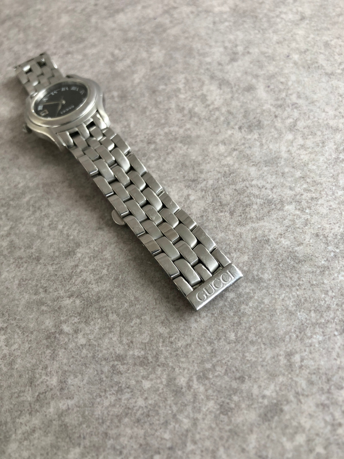 GUCCI Quartz Watch Silver 5500L Vintage w75vg2