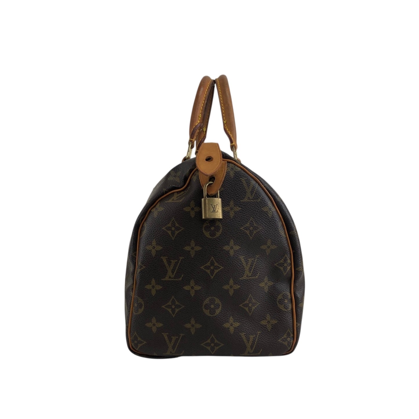 LOUIS VUITTON Monogram Speedy30 Small Boston bag Handbag Brown M41526 Vintage cdk84f