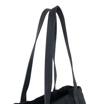 PRADA Tessuto Triangle Logo Totebag Black Vintage 6dyded