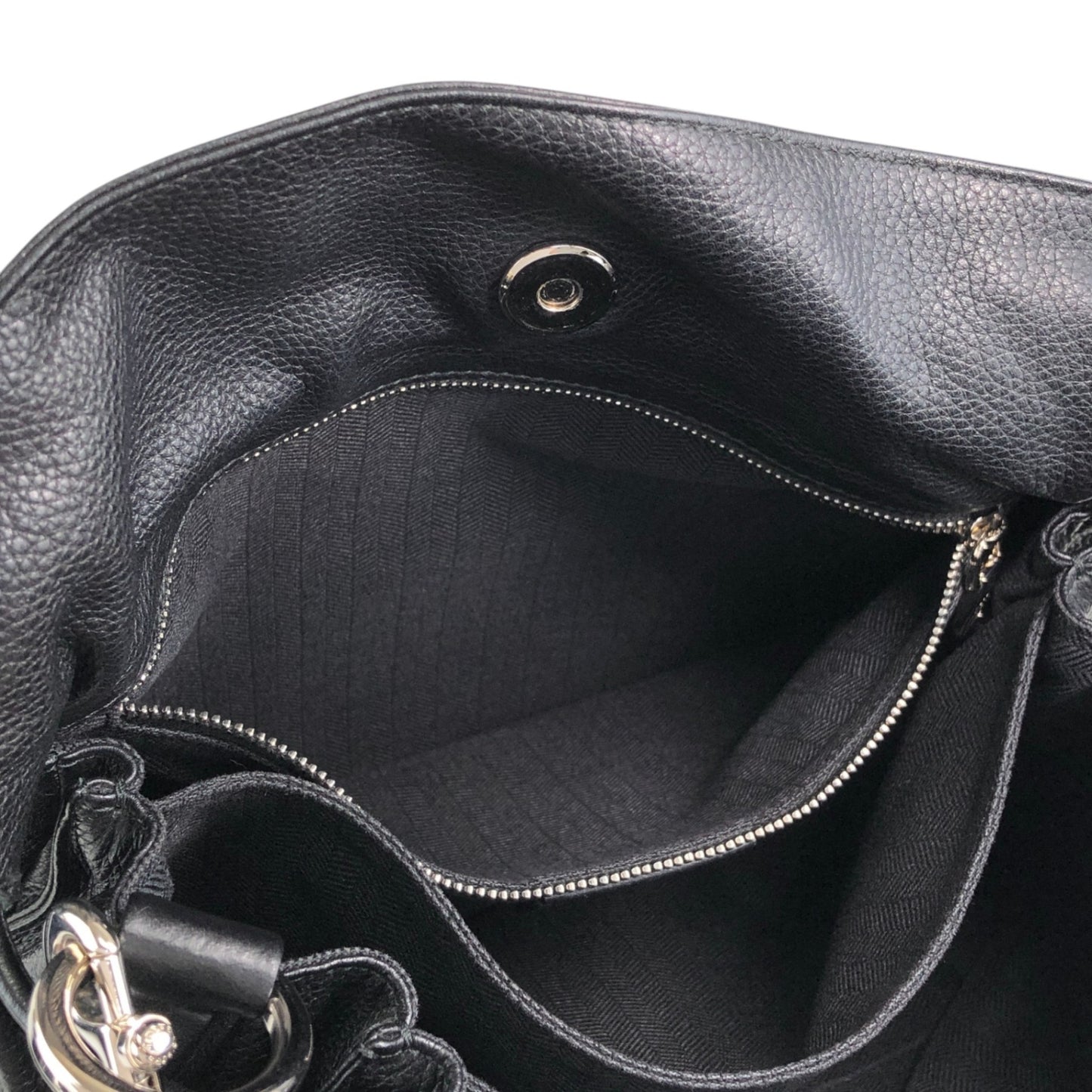 LOEWE Anagram Drawstring Shoulder bag Black Vintage t3naju