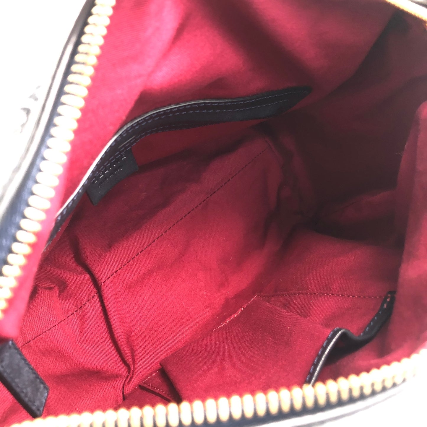 CELINE Macadam Triomphe Handbag Boston bag Gray Vintage skkab5