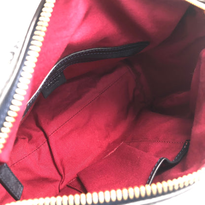 CELINE Macadam Triomphe Handbag Boston bag Gray Vintage skkab5