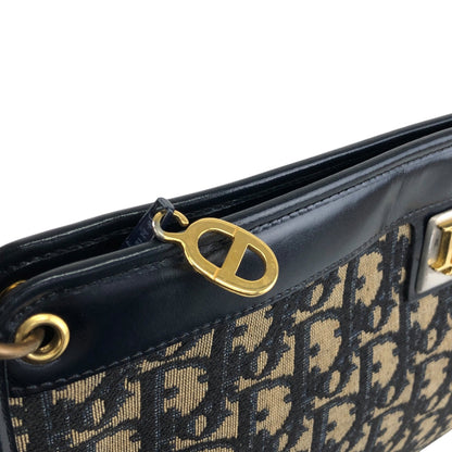 Christian Dior Trotter Shoulder bag Navy Vintage 57rizh