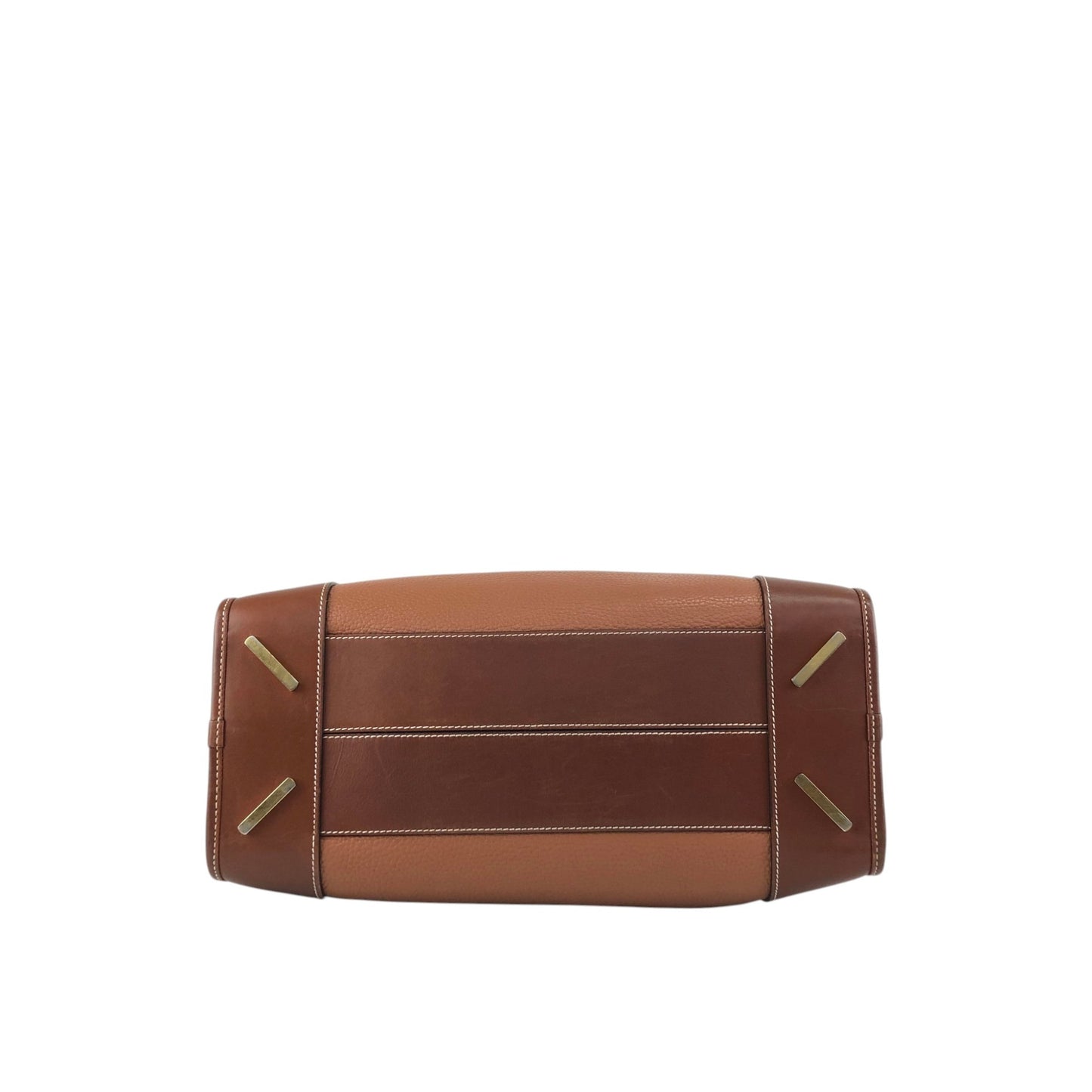 LOEWE Amazona36 Anagram Handbag Boston bag PinkBrown Vintage 2x2n6u