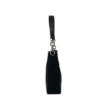 CELINE Gancini Shoulder bag Black Vintage 4cxdup