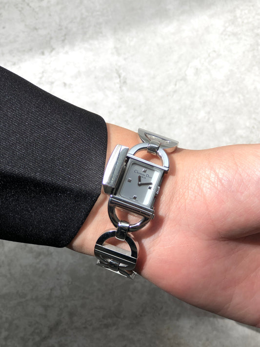 Christian Dior Watch Silver Pandiora D78-100 Vintage zsjnpr