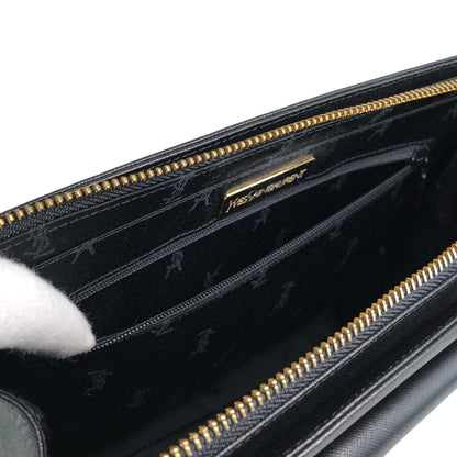 Yves Saint Laurent Logo Handbag Black Vintage fguw8w