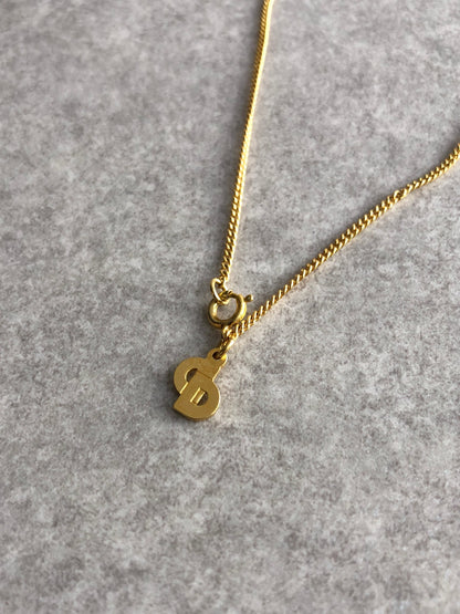 Christian Dior Rhinestone Necklace Gold Vintage dbjtpu