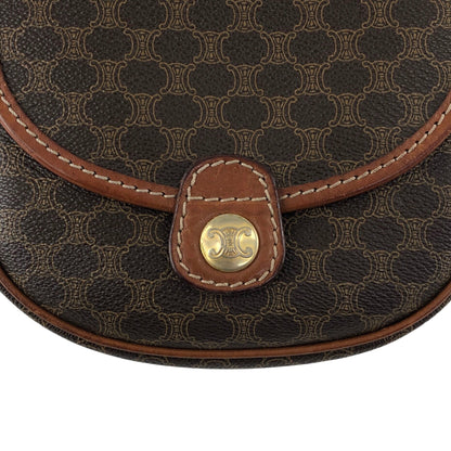 CELINE Macadam Triomphe Shoulder bag Brown Vintage eckras