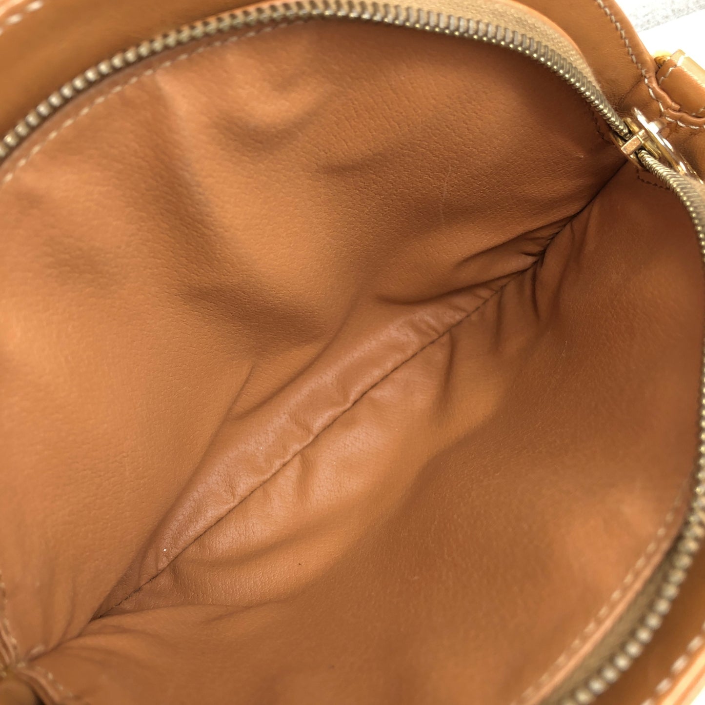CELINE Macadam Blason Shoulder bag Brown Vintage gyf3yb