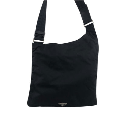 PRADA Triangle Logo Shoulder bag Black Vintage guaygz