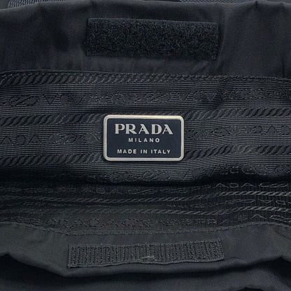 PRADA Tessuto Triangle Logo Totebag Black Vintage cxjc8u