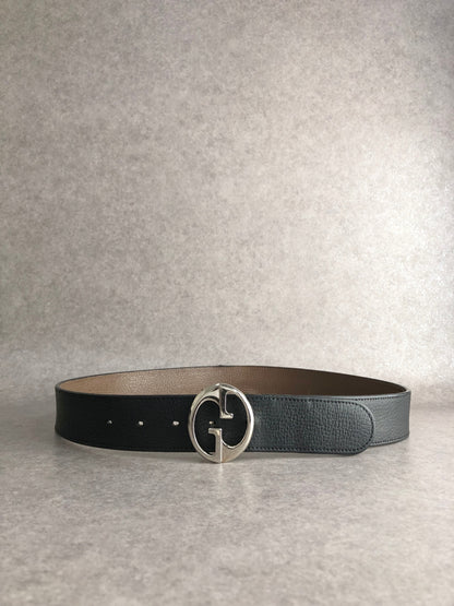 GUCCI GG Motif Belt Brown Vintage amt6we