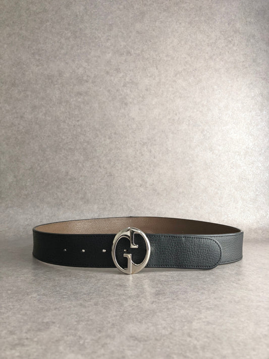 GUCCI GG Motif Belt Brown Vintage amt6we