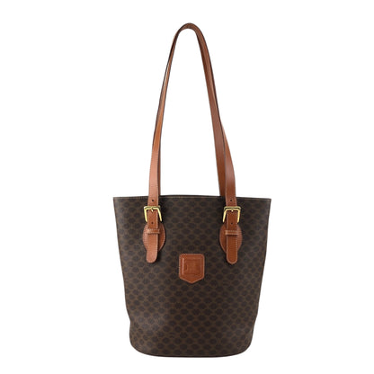 CELINE Macadam Blason Totebag Brown Vintage krmf4c