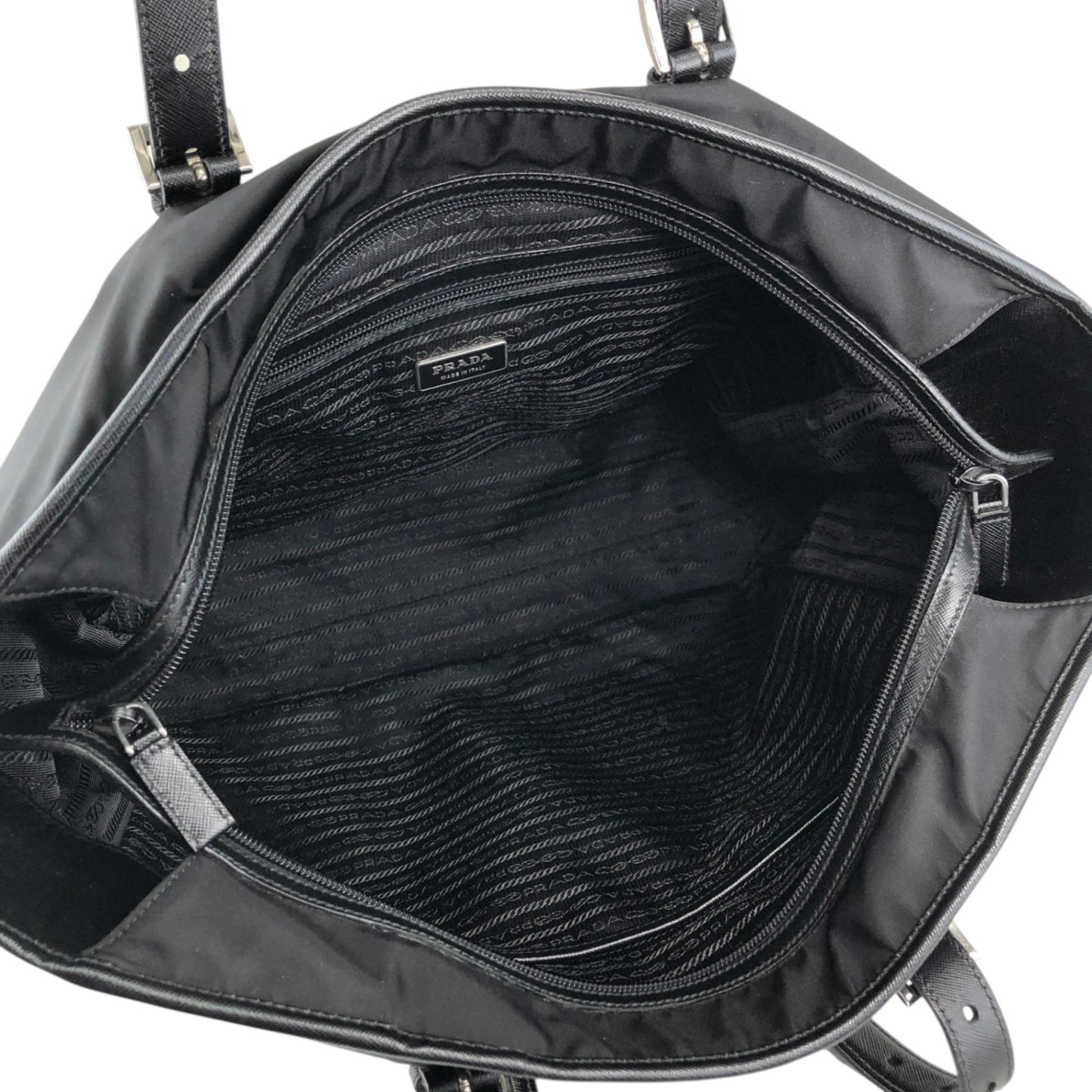 PRADA Tessuto Triangle Logo Totebag Black Vintage ivus2k
