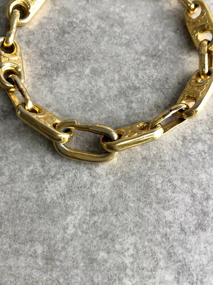 CELINE Blason Bracelet Gold Vintage 2hvthu