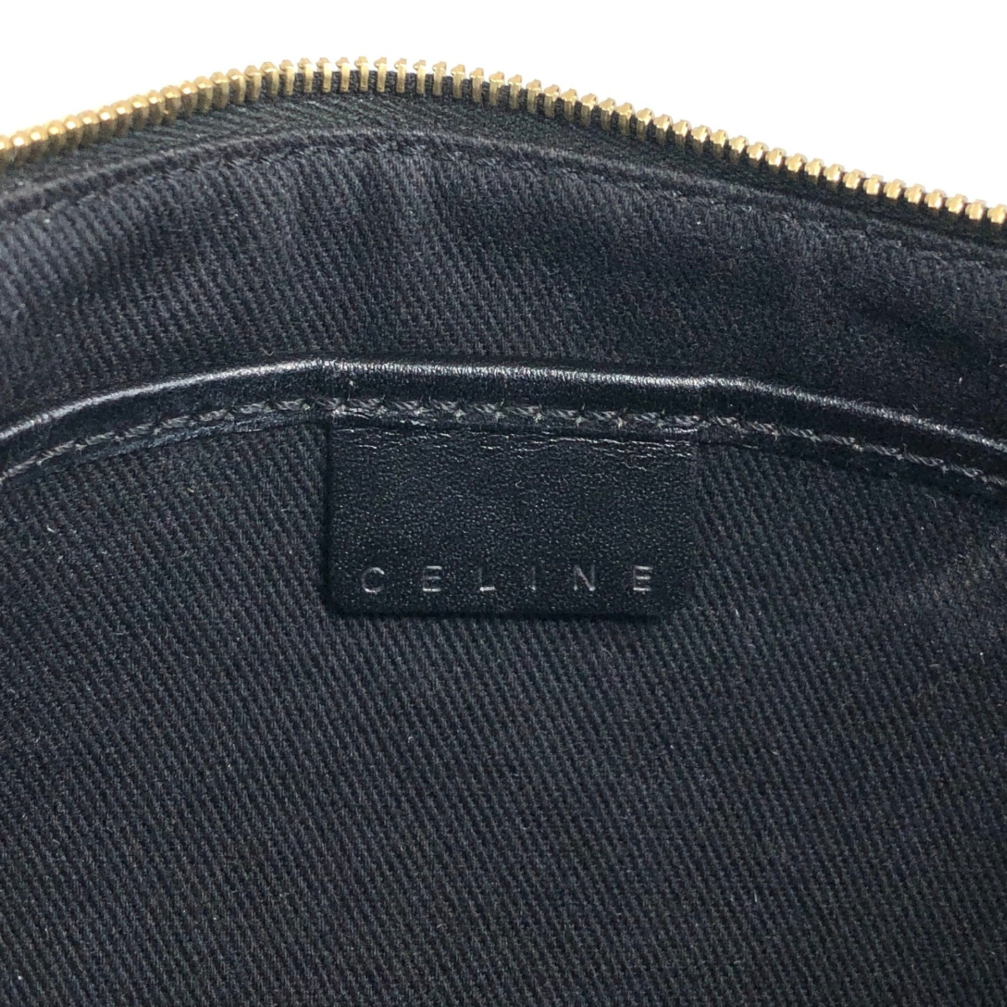 CELINE Macadam Handbag Hobobag Black Vintage f52hnu