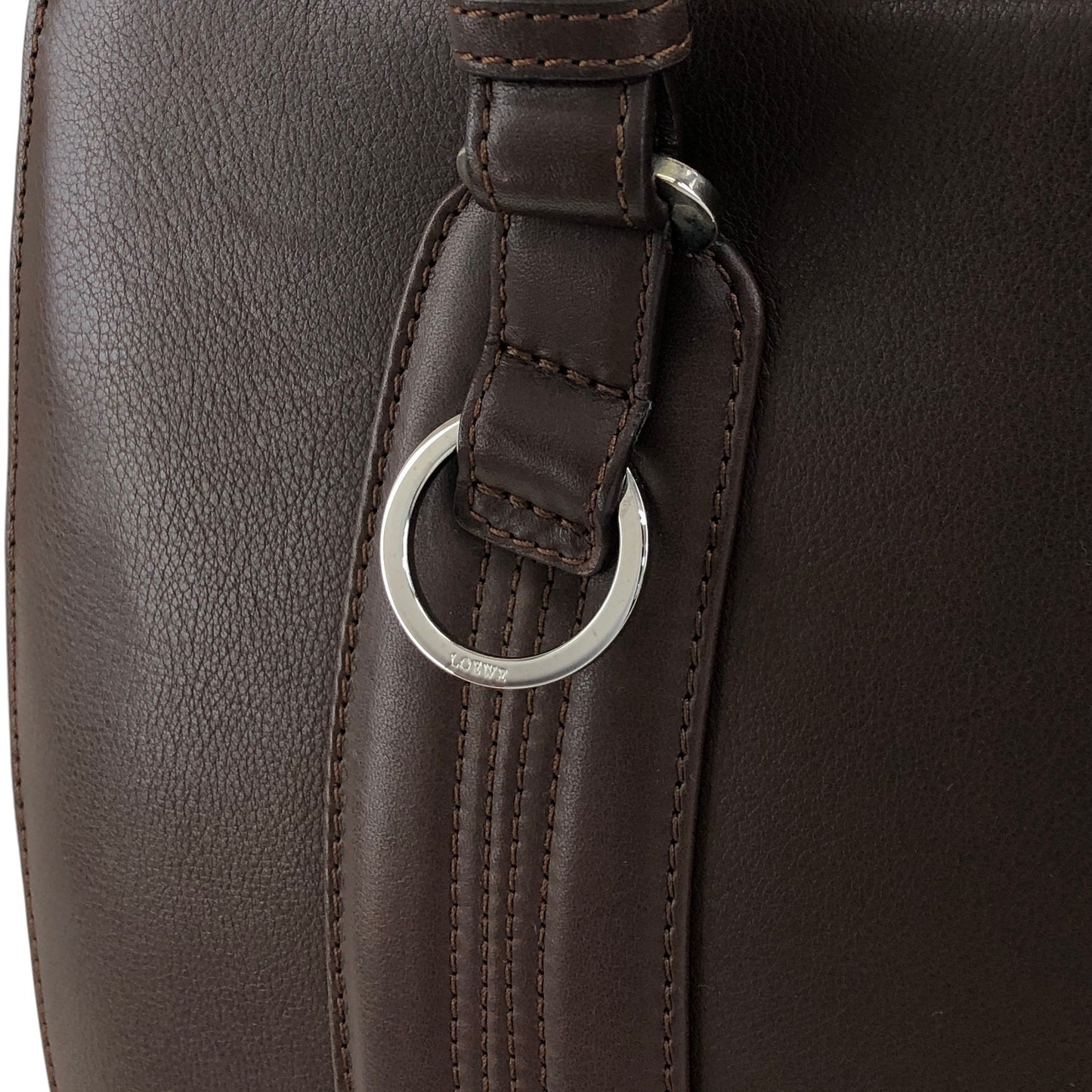 LOEWE Anagram Handbag Totebag Brown Vintage sr6m4v