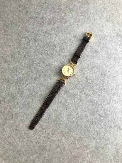 GUCCI Watch Brown Vintage zvytwv