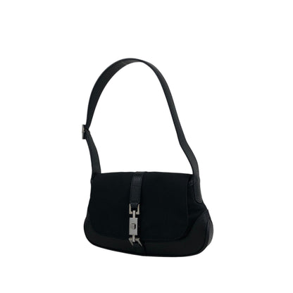 GUCCI Jackie Shoulder bag Black Vintage ja48kk