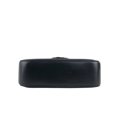 CELINE Triomphe Shoulder bag Black Vintage n24pjw