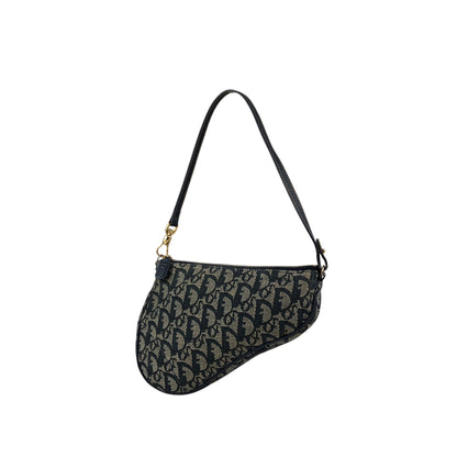 Christian Dior Trotter Shoulder bag Navy Vintage e4vgt6