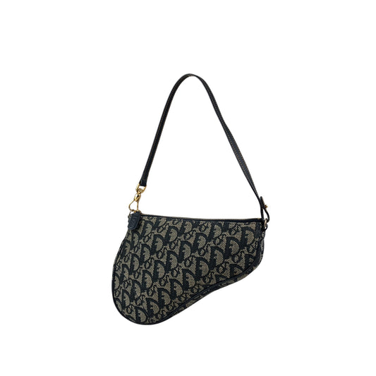 Christian Dior Trotter Shoulder bag Navy Vintage e4vgt6