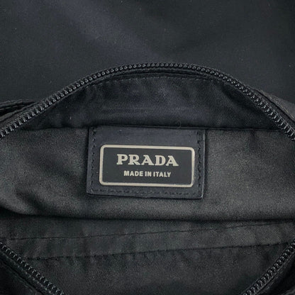 PRADA Tessuto Triangle Logo Shoulder bag Black Vintage g7nprp