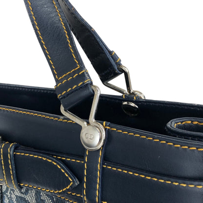 Christian Dior Trotter Handbag Navy Vintage twjy5h