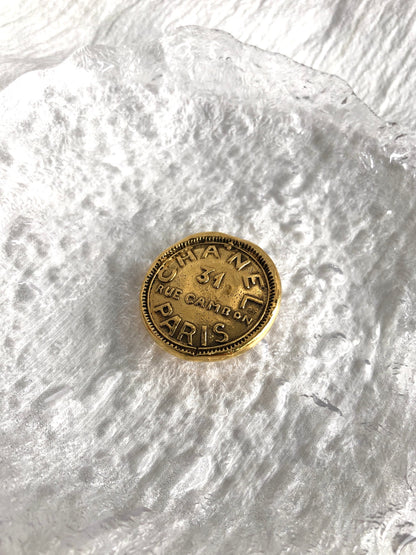 CHANEL Brooch Gold Vintage sb6gi2