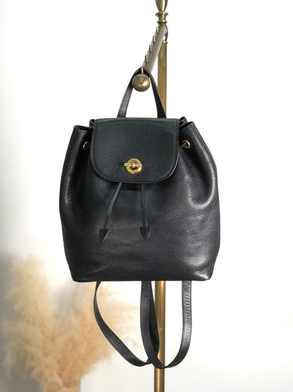 CELINE Toggle Clasp Backpack Black Vintage u7henu