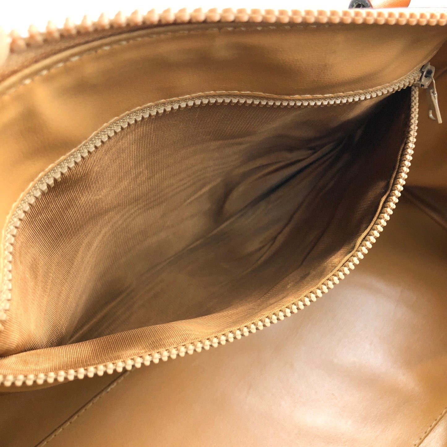 CELINE Macadam Blason Handbag Boston bag Brown Vintage hkkxdj