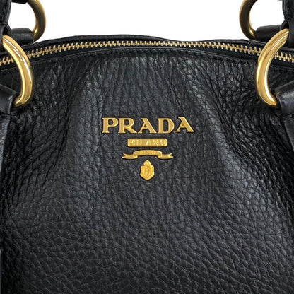 PRADA Logo Two-way Handbag Shoulder bag Black Vintage beb8nm