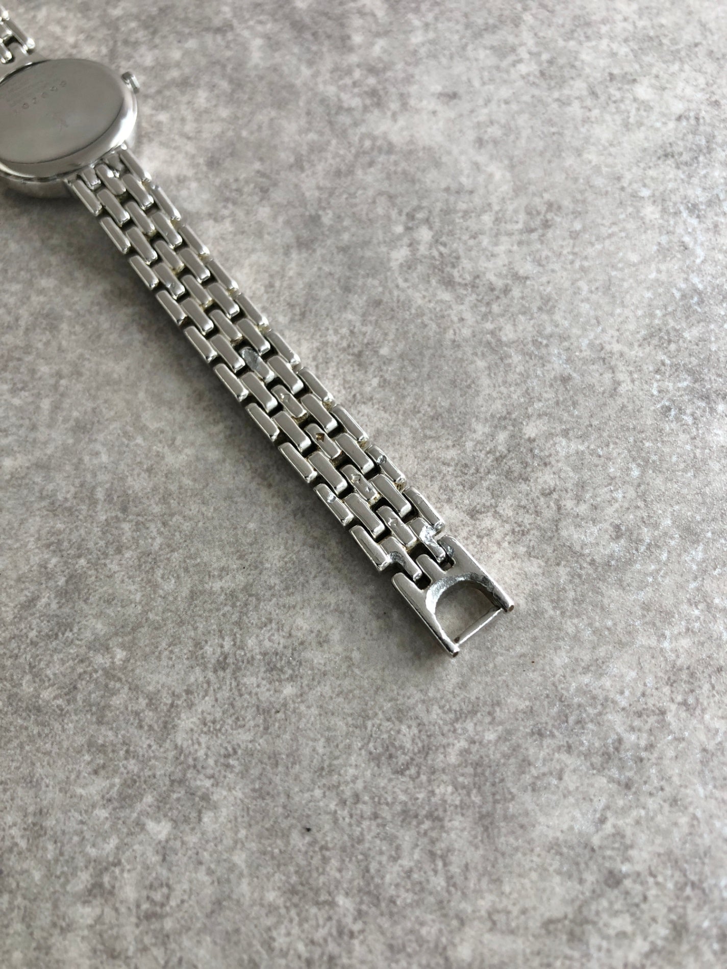 Yves Saint Laurent YSL Logo Watch Silver Vintage 6nipf7
