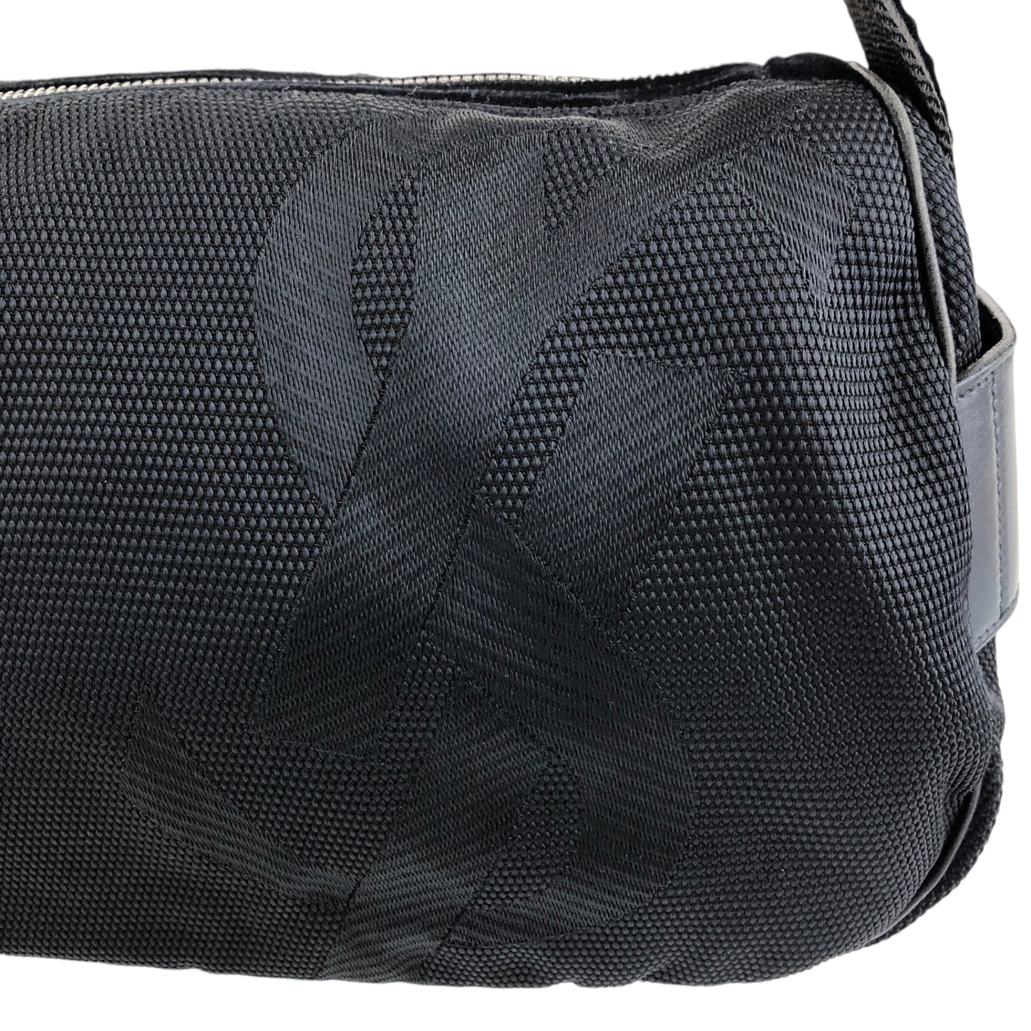 Yves Saint Laurent YSL Logo Shoulder bag Black Vintage p87tb5