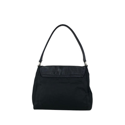 PRADA Push lock Shoulder bag Black Vintage vyves6