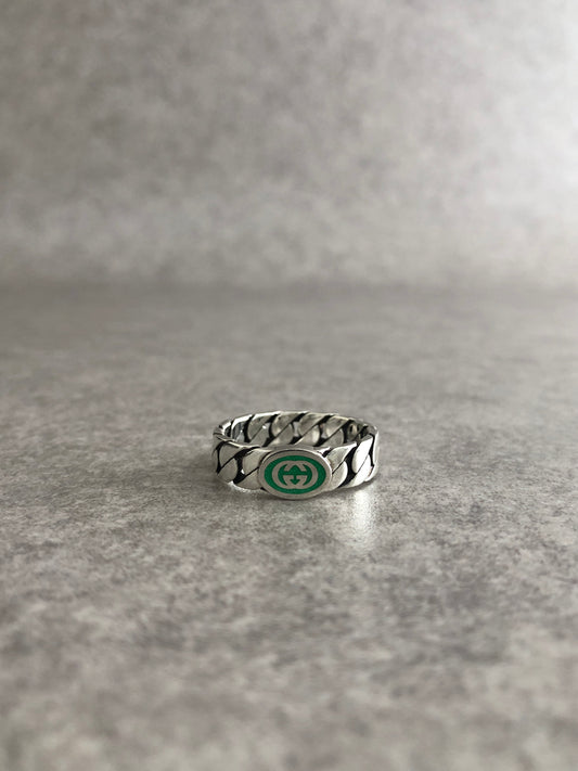 GUCCI GG Motif SILVER925 Ring Silver Vintage ns8jjn