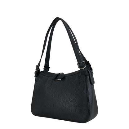 Yves Saint Laurent Logo Shoulder bag Black Vintage 2mp2vx