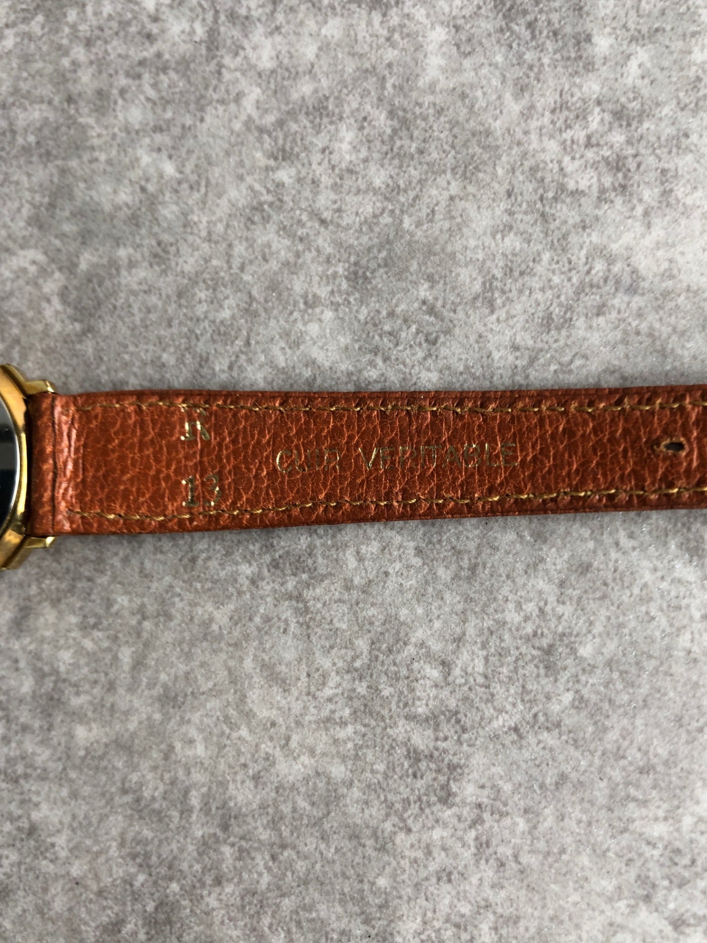 Christian Dior Quartz Watch Brown Vintage 6ytb8u