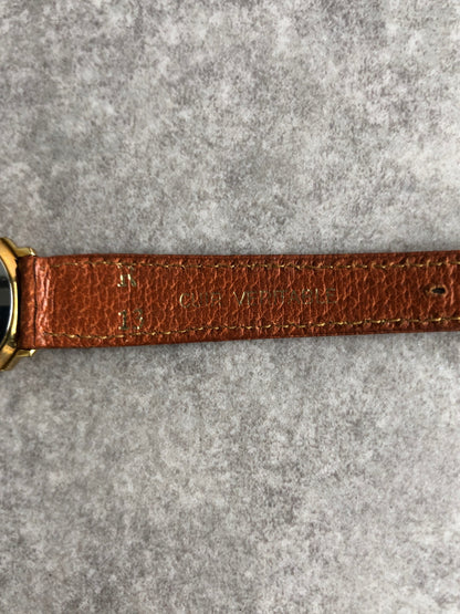 Christian Dior Quartz Watch Brown Vintage 6ytb8u