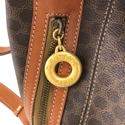CELINE Macadam Circle Logo Backpack Brown Vintage ckigeh